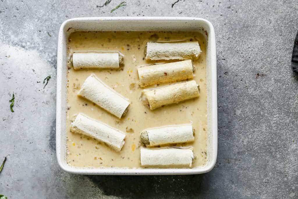 Bread rolled around sausage links, dipped in french toast batter.