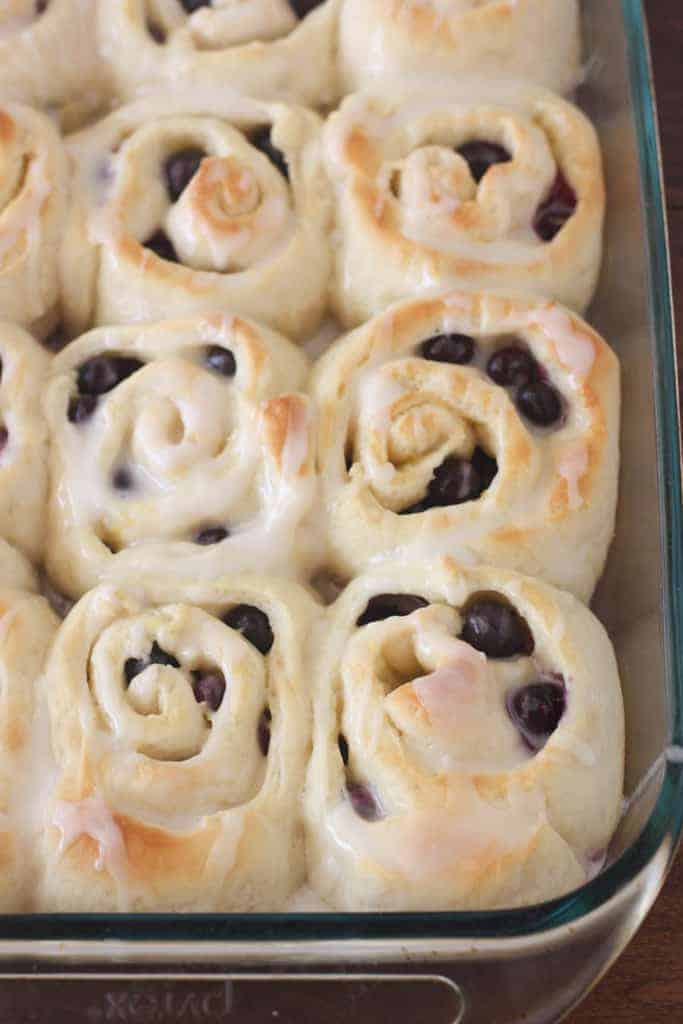 Lemon Blueberry Rolls - super soft and fluffy and SO EASY to make from scratch! | Tastes Better From Scratch