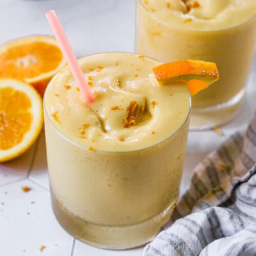 A homemade Orange Julius recipe ready to serve.